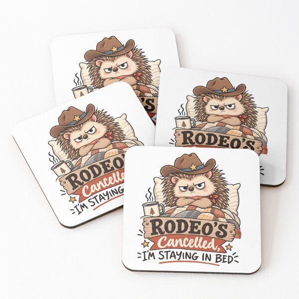 Item preview, Cowboy Hedgehog Rodeo Cancelled Funny Sarcastic Design designed and sold by LinaDesign Store.