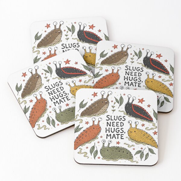 Item preview, Slugs Need Hugs Mate Cute Australian Slugs Funny Wildlife designed and sold by Yellowriversss.