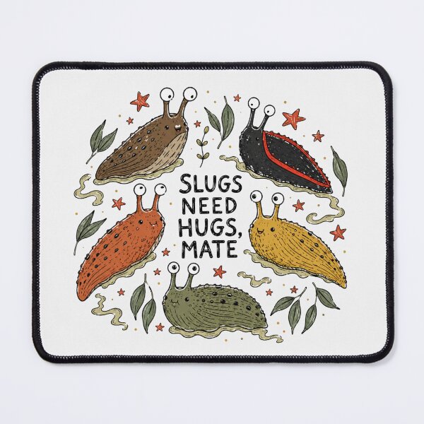 Item preview, Slugs Need Hugs Mate Cute Australian Slugs Funny Wildlife designed and sold by Yellowriversss.