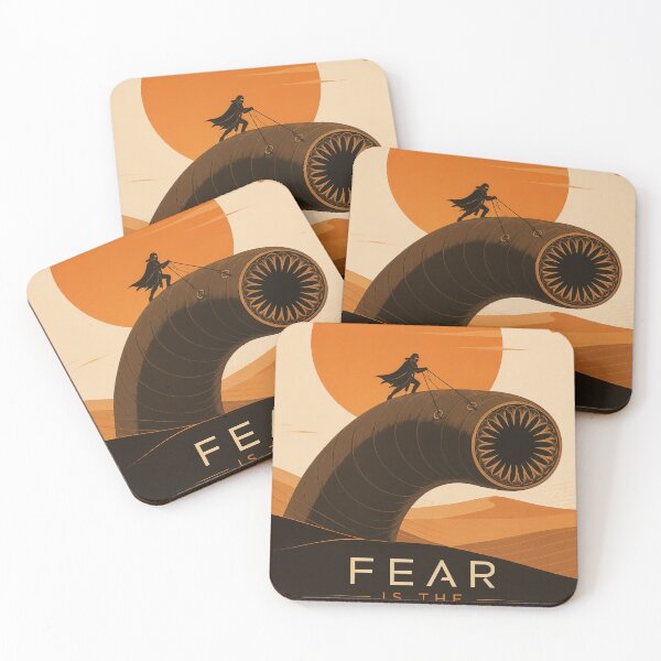 Item preview, Dune: Ride with sandworm and quote Fear is the mind killer designed and sold by Olena Du.