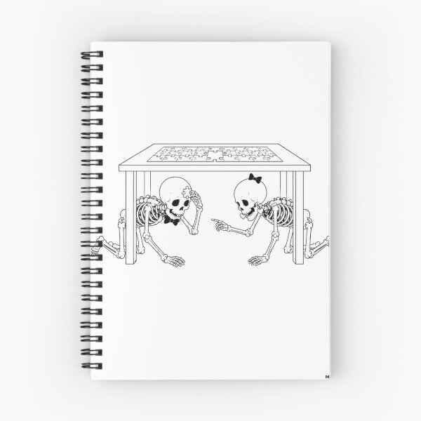 Item preview, Skeleton Couple Searching for a Puzzle Piece designed and sold by Qenlo.