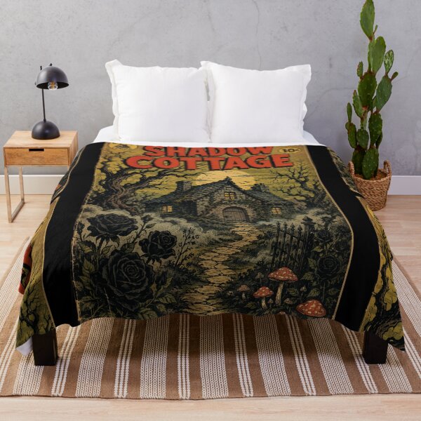 Item preview, Dark Cottagecore Haunted Woodland Cottage designed and sold by bapupa.