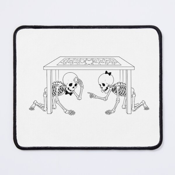 Item preview, Skeleton Couple Searching for a Puzzle Piece designed and sold by Qenlo.