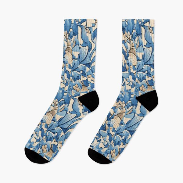 Item preview, Blue floral ornament designed and sold by Sigtrix.