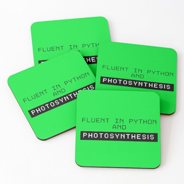 Item preview, Fluent in Python and photosynthesis designed and sold by Maryna Kuzmenko.
