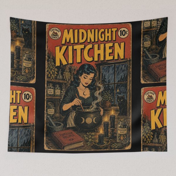 Item preview, Gothic Cottagecore Candlelit Kitchen designed and sold by bapupa.