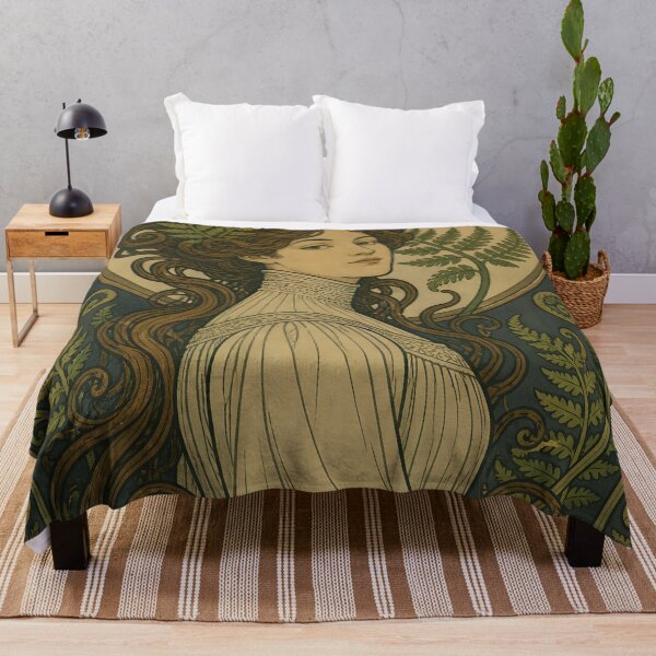 Item preview, Belle Epoque Woman Fern Forest Panel designed and sold by kuradoshanon.