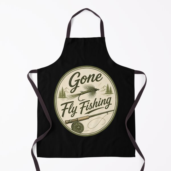 Item preview, Gone Fly Fishing Vintage Lure Emblem Design designed and sold by CalmDownZone ⭐️⭐️⭐️⭐️⭐️.