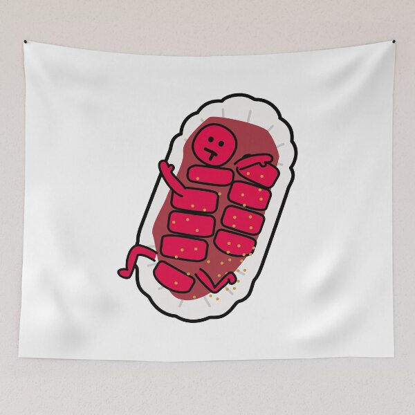 Item preview, Funny Currywurst in Ketchup – Cute Berlin Street Food Character Gift for Food Lovers designed and sold by Wurstlady.