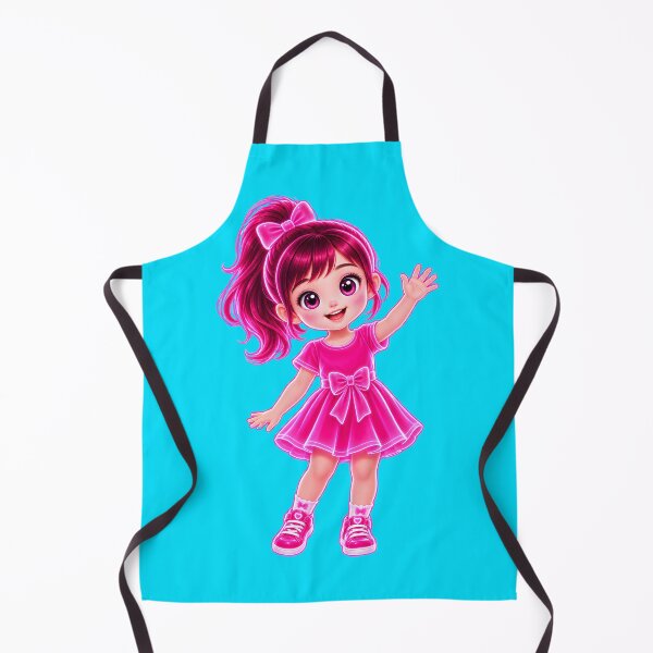 Item preview, Cute Pink Chibi Girl Waving designed and sold by MagicCrystal.