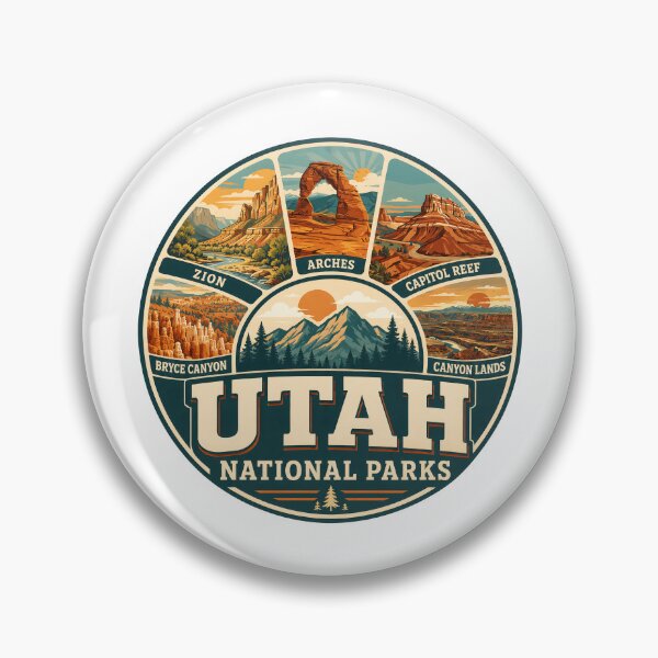 Item preview, Arches Bryce Canyon Zion Capitol Reef Utah National Parks designed and sold by lorna-saway.