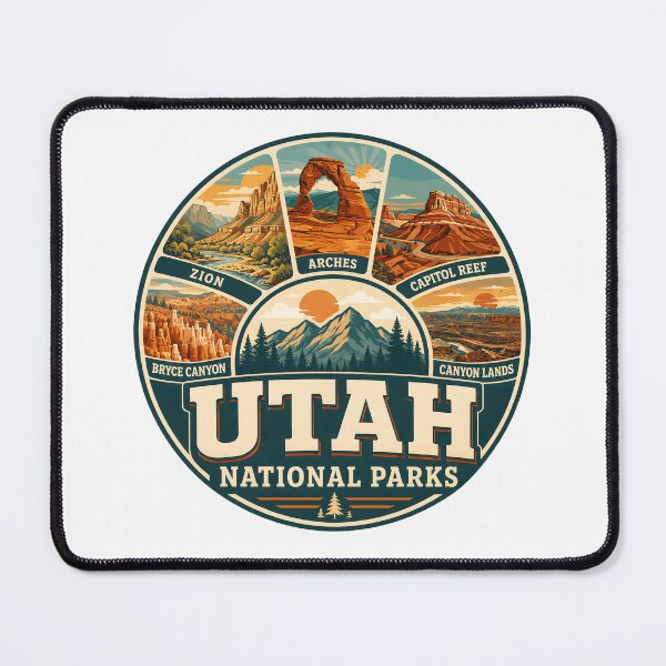 Item preview, Arches Bryce Canyon Zion Capitol Reef Utah National Parks designed and sold by lorna-saway.
