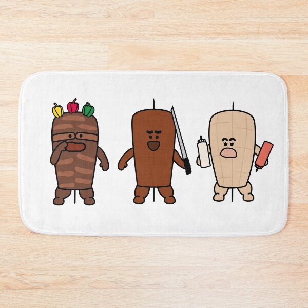 Item preview, Cute Kebab Rappers – Funny Berlin Kebab Characters Gift for Kebab Lovers designed and sold by Wurstlady.