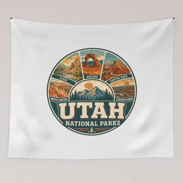 Item preview, Arches Bryce Canyon Zion Capitol Reef Utah National Parks designed and sold by lorna-saway.