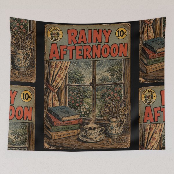 Item preview, Vintage Cottagecore Rainy Window designed and sold by bapupa.