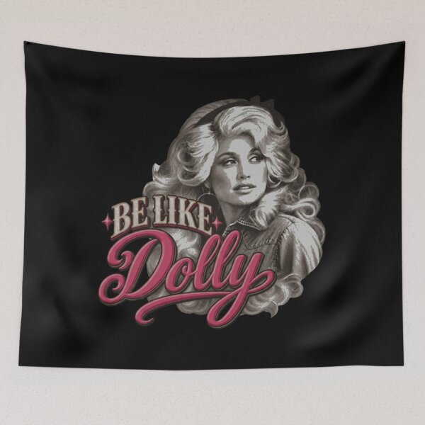 Item preview, Be Like Dolly Parton Country Legend Portrait designed and sold by HitohitoMani.