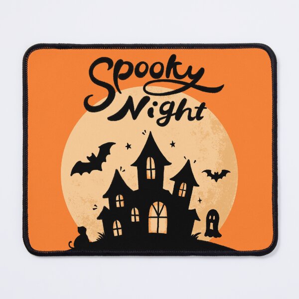 Item preview, Spooky Night Haunted House Halloween Art designed and sold by Moody Critters.