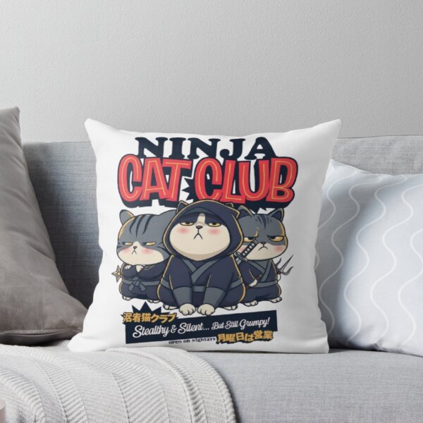Item preview, Ninja Cat Club – Stealthy & Silent but Still Grumpy designed and sold by WATEKE.