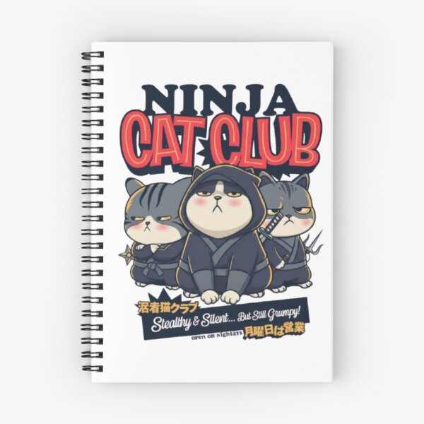 Item preview, Ninja Cat Club – Stealthy & Silent but Still Grumpy designed and sold by WATEKE.