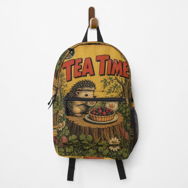 Item preview, Cottagecore Hedgehog Tea Afternoon designed and sold by bapupa.