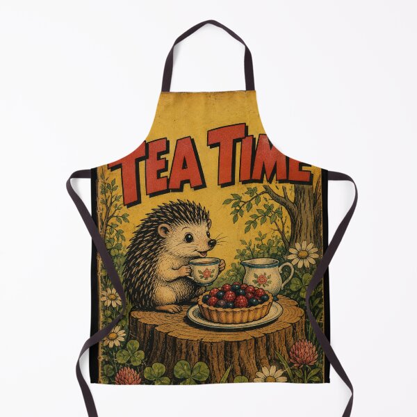 Item preview, Cottagecore Hedgehog Tea Afternoon designed and sold by bapupa.