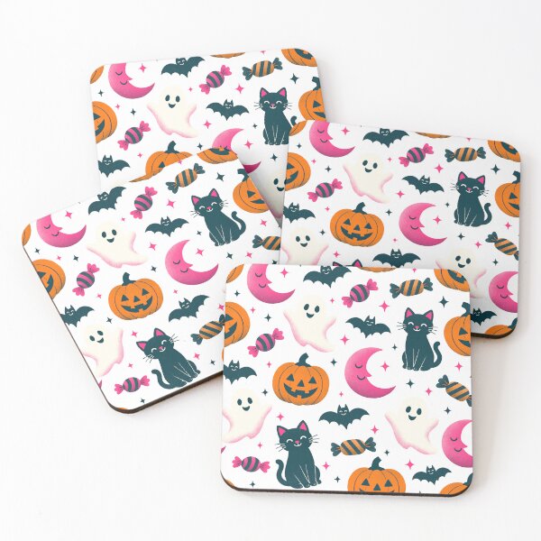 Item preview, Cute Spooky Halloween Ghost and Pumpkin Seamless Pattern designed and sold by DiNata.