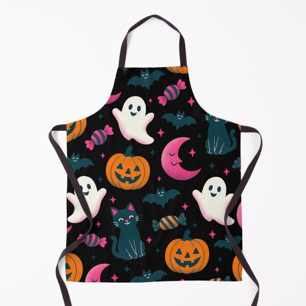 Item preview, Cute Spooky Halloween Ghost and Pumpkin Seamless Pattern designed and sold by DiNata.