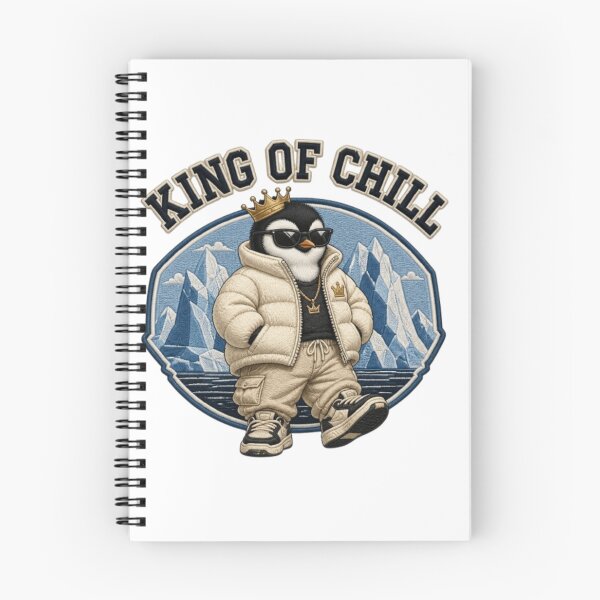 Item preview, King of Chill Penguin Mountain Streetwear designed and sold by GloboStyle Design .