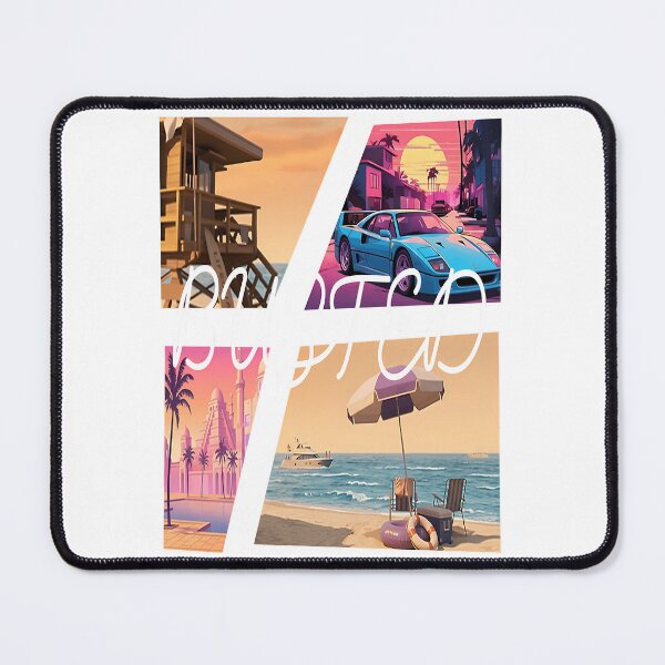 Item preview, Busted Neon Beach Shirt - Retro Miami Crime Game Fan Art Tee - Synthwave Gaming Gift designed and sold by slack-phung.