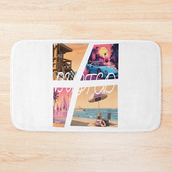 Item preview, Busted Neon Beach Shirt - Retro Miami Crime Game Fan Art Tee - Synthwave Gaming Gift designed and sold by slack-phung.