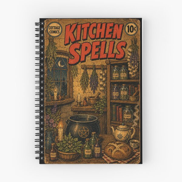 Item preview, Witchy Cottagecore Candlelit Kitchen designed and sold by bapupa.