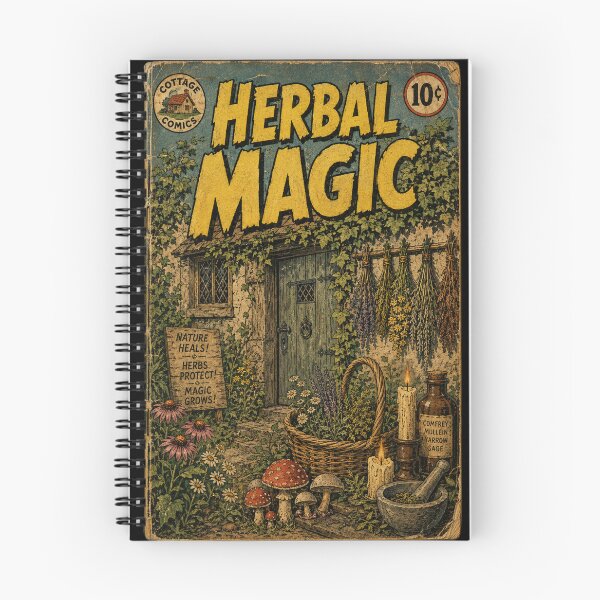 Item preview, Witchy Cottagecore Herb Garden designed and sold by bapupa.