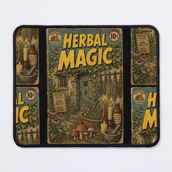 Item preview, Witchy Cottagecore Herb Garden designed and sold by bapupa.