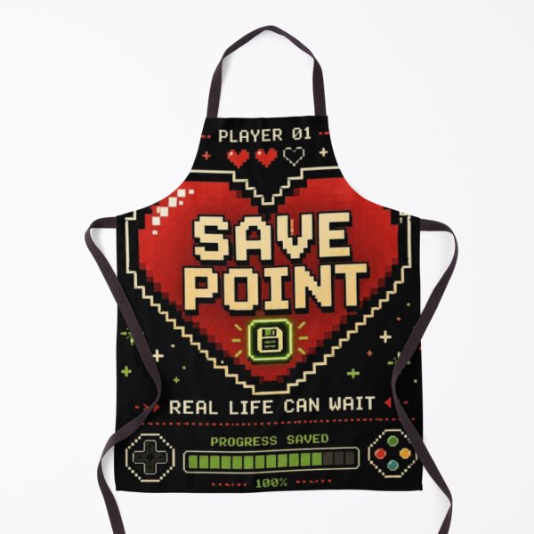 Item preview, Save Point Real Life Can Wait Retro Gaming Pixel Art Gamer Design designed and sold by TulipsArtDesigns .