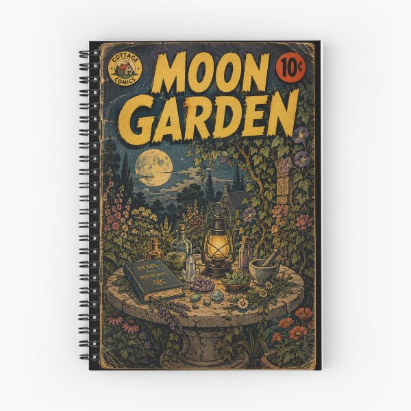 Item preview, Witchy Cottagecore Moonlit Garden designed and sold by bapupa.