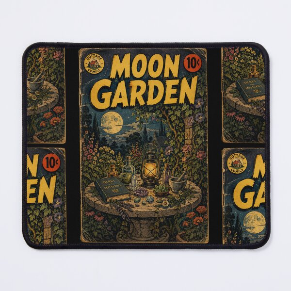 Item preview, Witchy Cottagecore Moonlit Garden designed and sold by bapupa.