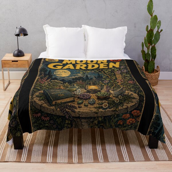 Item preview, Witchy Cottagecore Moonlit Garden designed and sold by bapupa.