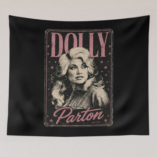 Item preview, Dolly Parton Pink Starry Denim Vintage Country designed and sold by HitohitoMani.