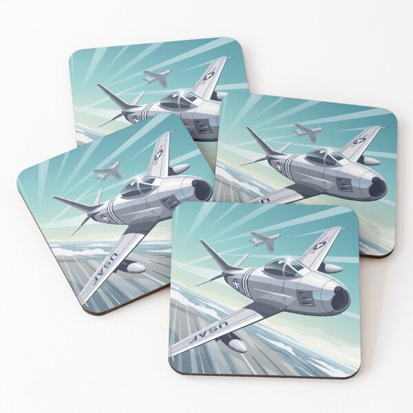 Item preview, F-86 Sabre Jet Banking Illustration designed and sold by Airpower Art.