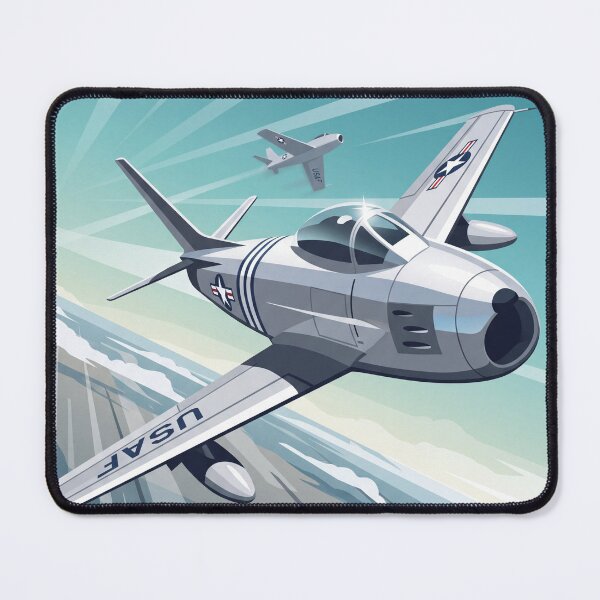 Item preview, F-86 Sabre Jet Banking Illustration designed and sold by Airpower Art.