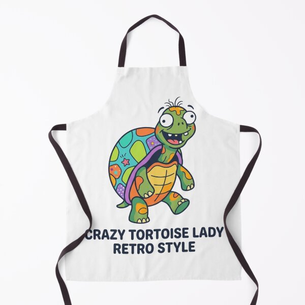 Item preview, Crazy Tortoise Lady Retro Cartoon Cute Reptile Pet Mom Humor designed and sold by raedattia.