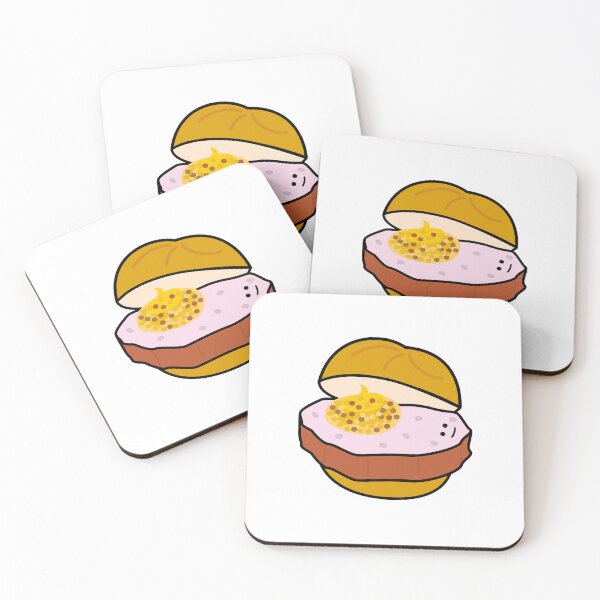 Item preview, Cute Leberkäse with Sweet Mustard – Funny Bavarian Street Food Character Gift for Food Lovers designed and sold by Wurstlady.
