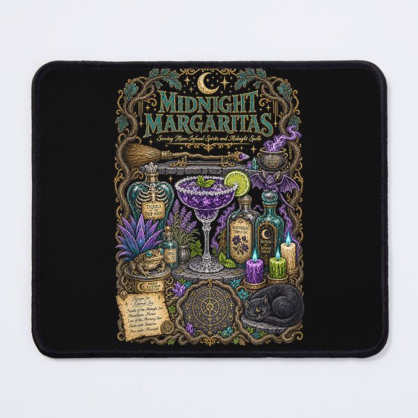 Item preview, Midnight Margaritas Halloween Magic Witch Drinking designed and sold by leevekaArt.