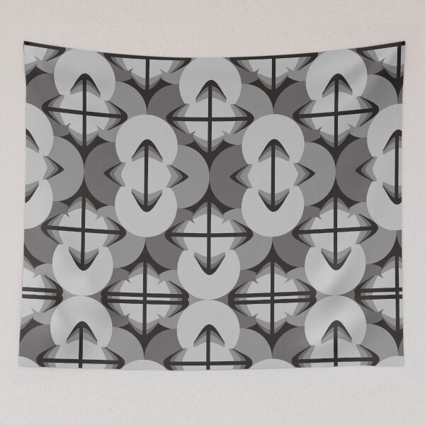 Item preview, Monochrome Geometric Arrows Seamless Pattern designed and sold by PoeticRecipeST.