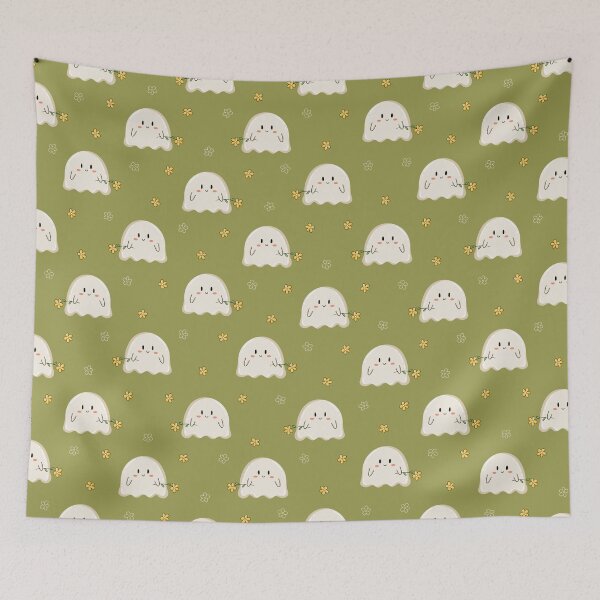 Item preview, Flower Ghost Seamless Pattern designed and sold by OKartashova.