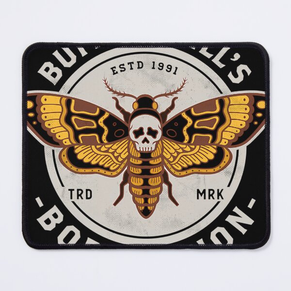 Item preview, Buffalo BillS Body Lotion DeathS Head Moth Horror Distressed designed and sold by ELJOUDIA.