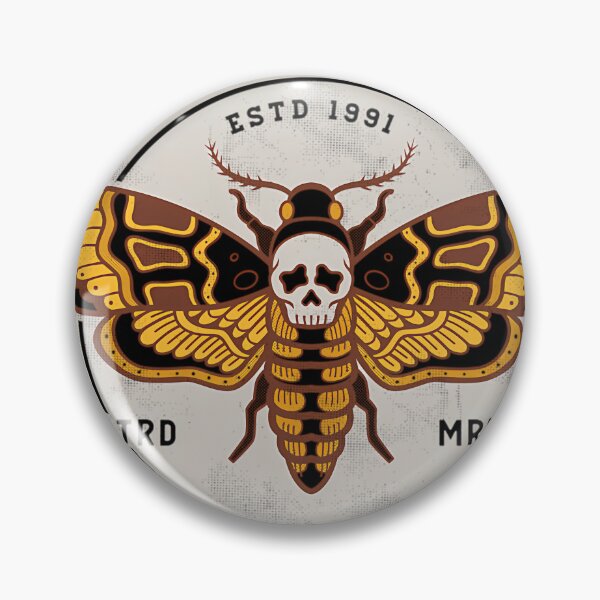 Item preview, Buffalo BillS Body Lotion DeathS Head Moth Horror Distressed designed and sold by ELJOUDIA.
