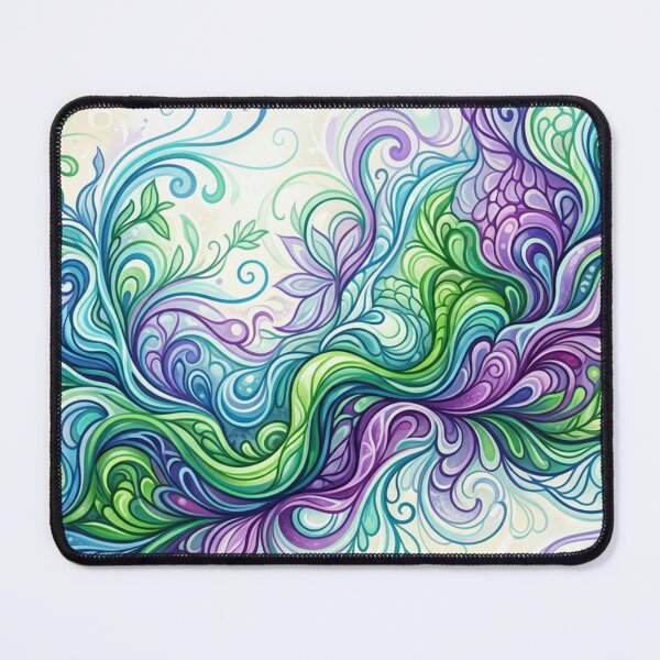 Item preview, Swirling fantasy shapes in color designed and sold by Sigtrix.