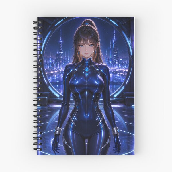 Item preview, Midnight Cyber — Sapphire Guardian of the Future designed and sold by SEIMEI2025.