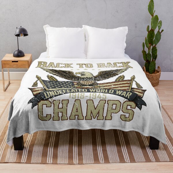 Item preview, Back To Back Undefeated World War Champs Eagle American Flag designed and sold by RuthLangmoreSH.